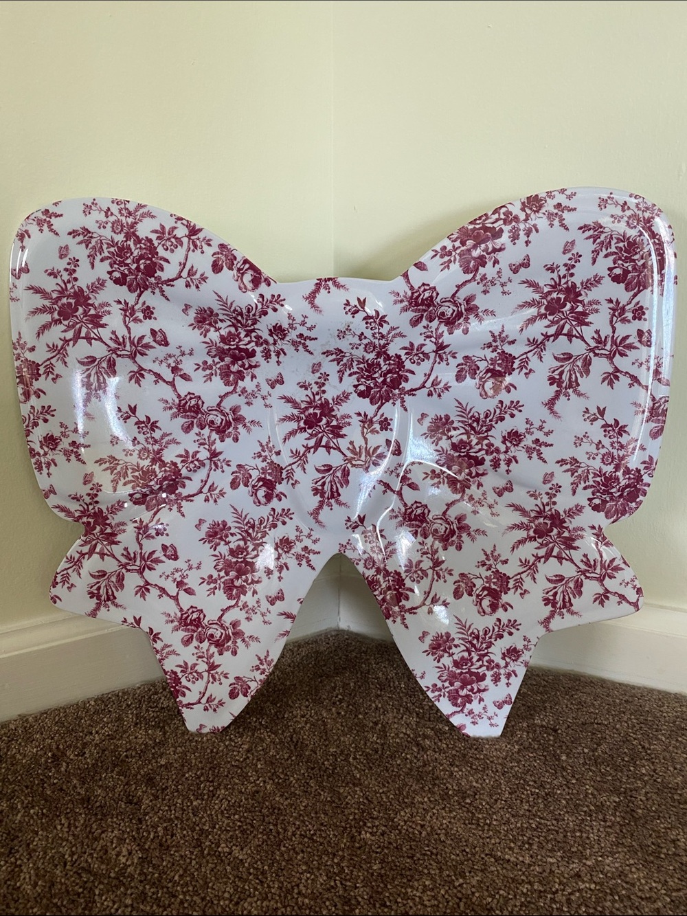 Large Laura Ashley Floral Bow Melamine Tray